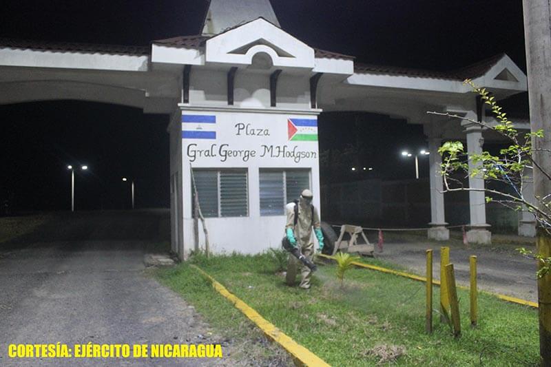 ejercito-de-nicaragua-en-jornada-de-desinfeccion-bluefields-covid-19